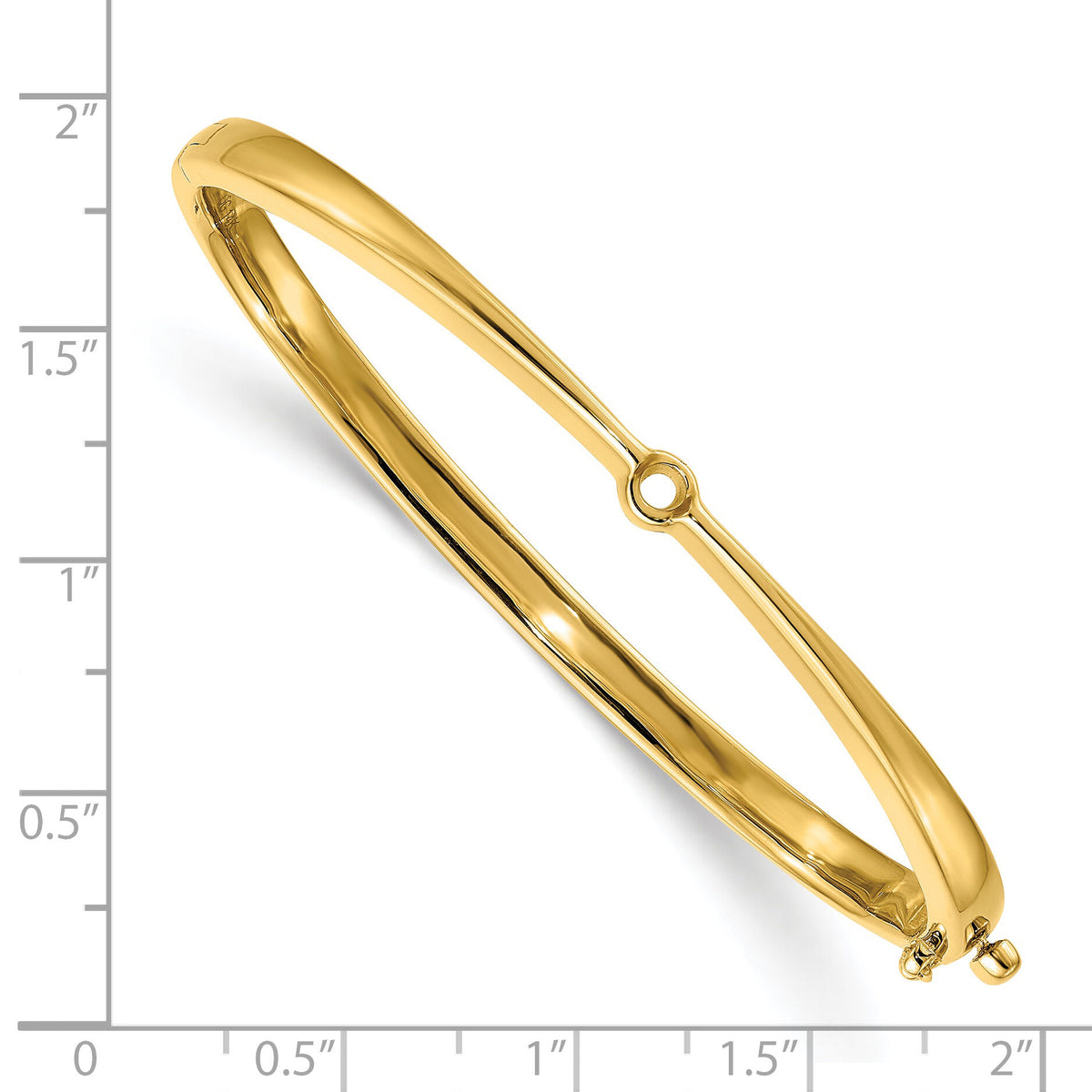 14k Hinged Bangle Bracelet Mounting-XB202