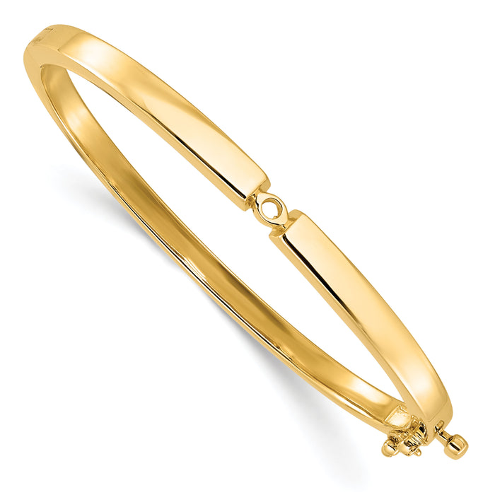 14k Hinged Bangle Bracelet Mounting-XB203