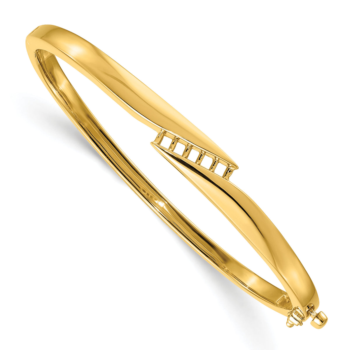 14k Hinged Bangle Bracelet Mounting-XB216