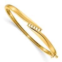 14k Hinged Bangle Bracelet Mounting-XB216