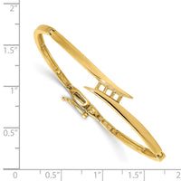 14k Hinged Bracelet Mounting-XB224