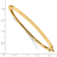 14k 2.5mm Polished Solid Hinged Bangle-XB246