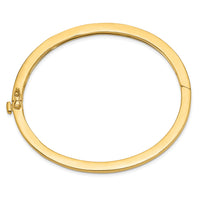 14k 3.6mm Polished Solid Hinged Bangle-XB247