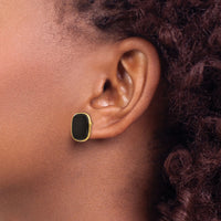 14k Black Onyx Earrings-XB26