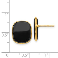 14k Black Onyx Earrings-XB26