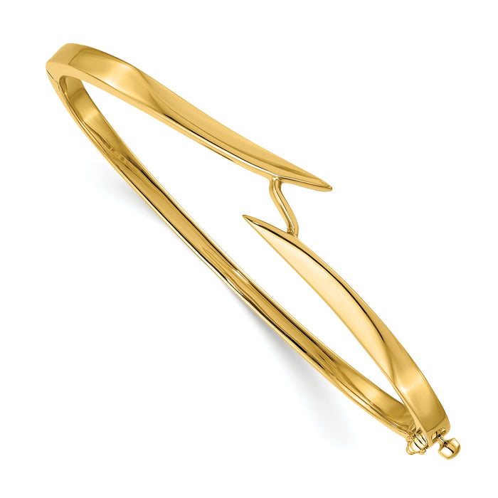 14k Hinged Bangle Bracelet Mounting-XB266