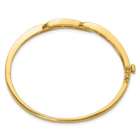 14k Hinged Bangle Bracelet Mounting-XB71