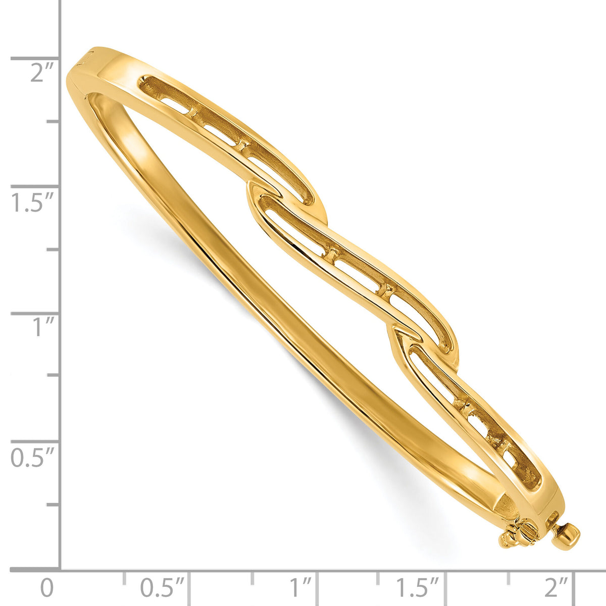 14k Hinged Bangle Bracelet Mounting-XB71