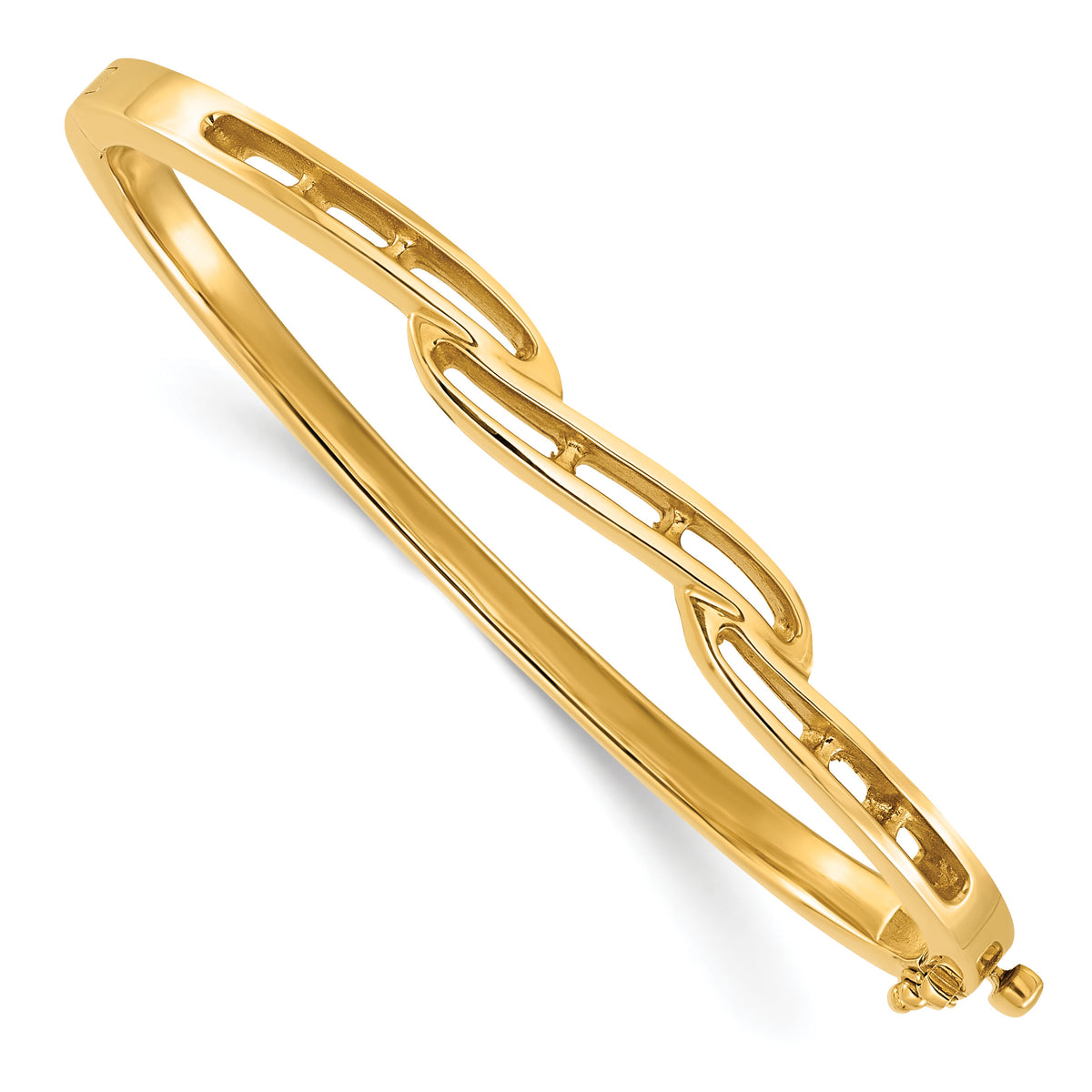 14k Hinged Bangle Bracelet Mounting-XB71