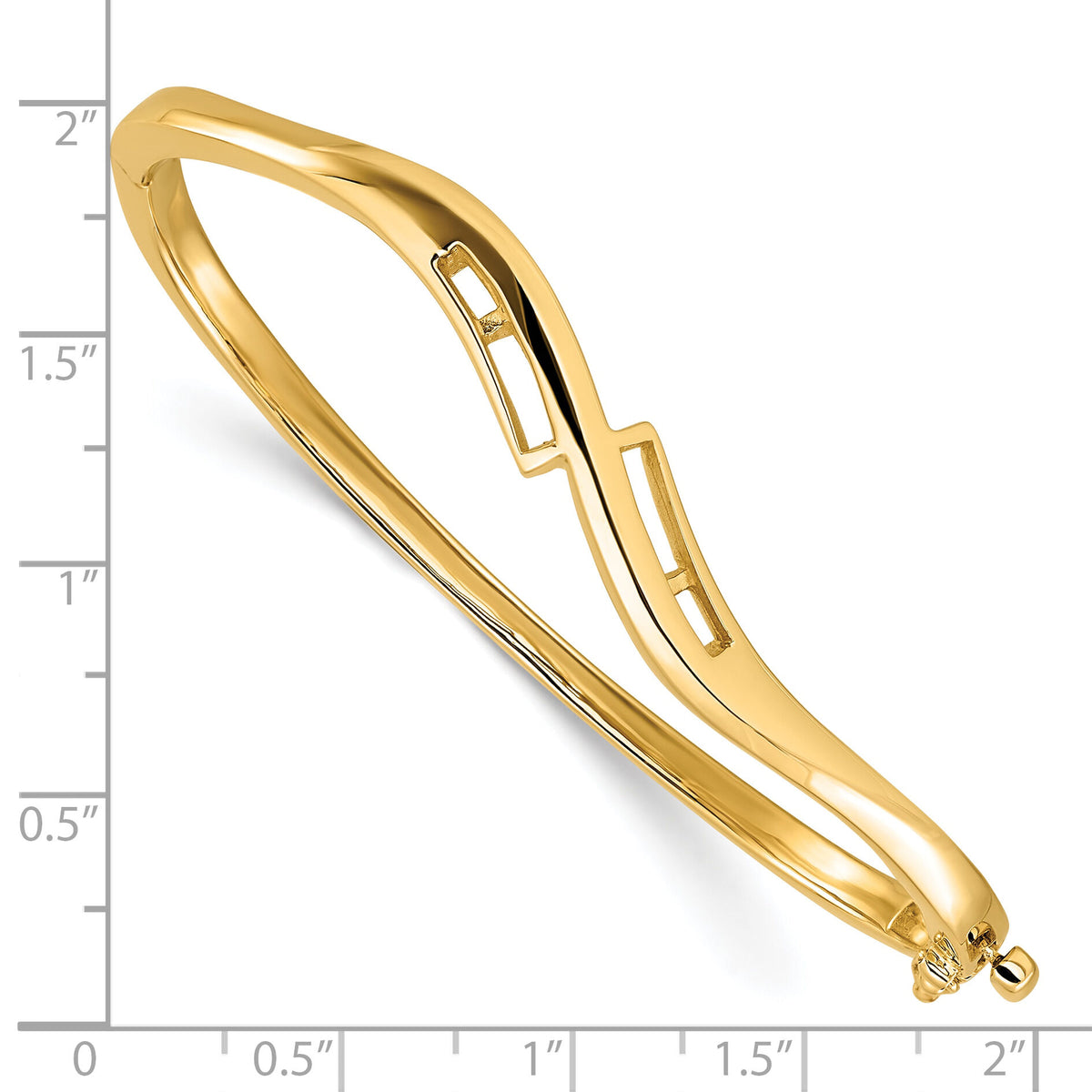 14k Hinged Bangle Bracelet Mounting-XB72
