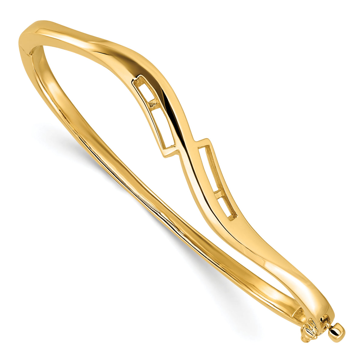 14k Hinged Bangle Bracelet Mounting-XB72
