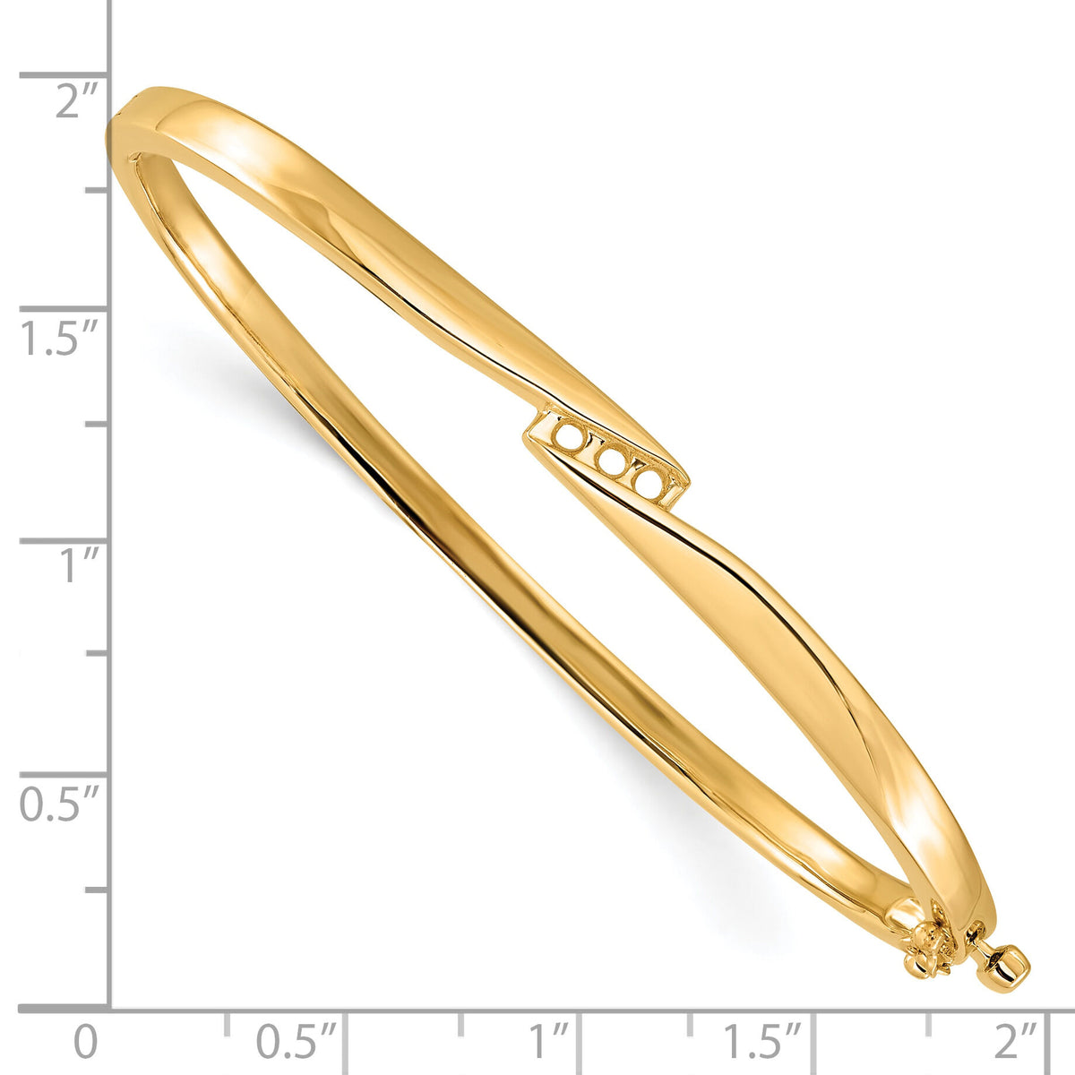 14k Hinged Bangle Bracelet Mounting-XB83