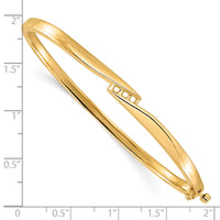 14k Hinged Bangle Bracelet Mounting-XB83