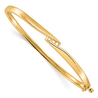14k Hinged Bangle Bracelet Mounting-XB83