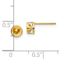 14k Citrine Earrings - November-XBE11