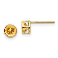 14k Citrine Earrings - November-XBE11