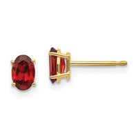 14k Garnet Earrings - January-XBE13