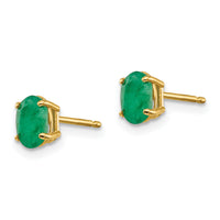 14k Emerald Earrings - May-XBE17