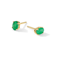 14k Emerald Earrings - May-XBE17