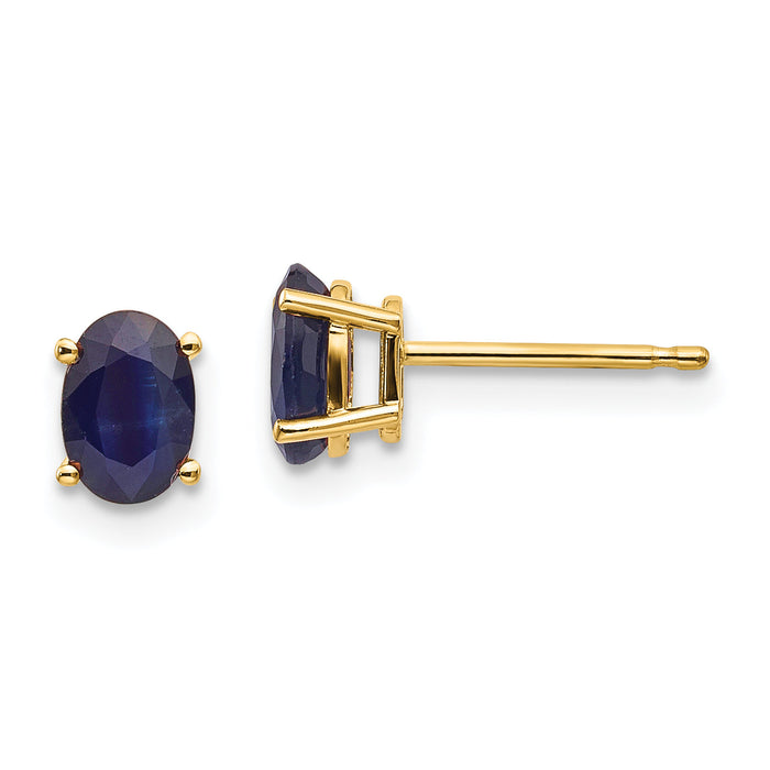 14k Sapphire Earrings - September-XBE21
