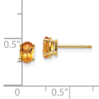 14k Citrine Earrings - November-XBE23
