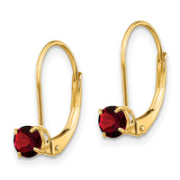 14k Garnet Earrings - January-XBE73