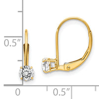 14k White Topaz Earrings - April-XBE76