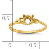 14ky Birthstone Ring Mounting-XBR130M