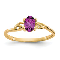 14k Rhodolite Garnet Birthstone Ring-XBR135