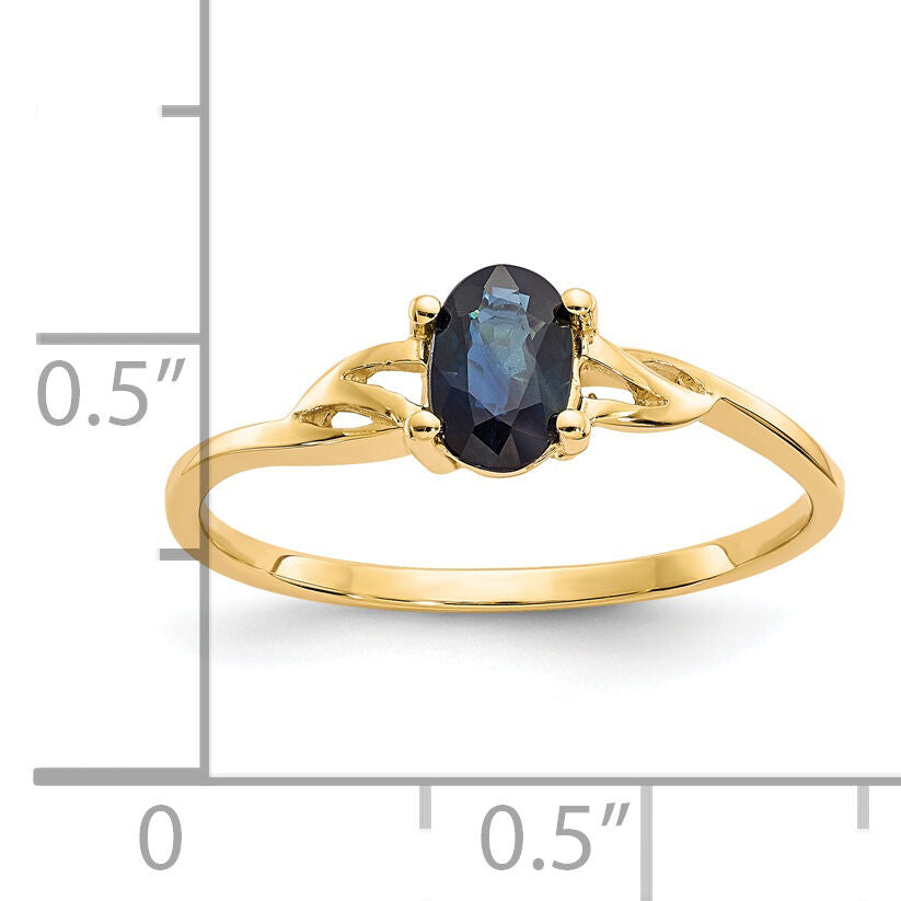 14k Sapphire Birthstone Ring-XBR138
