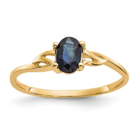 14k Sapphire Birthstone Ring-XBR138