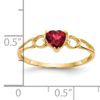 14k Garnet Birthstone Ring-XBR154