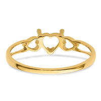14k Birthstone Ring Mounting-XBR154M