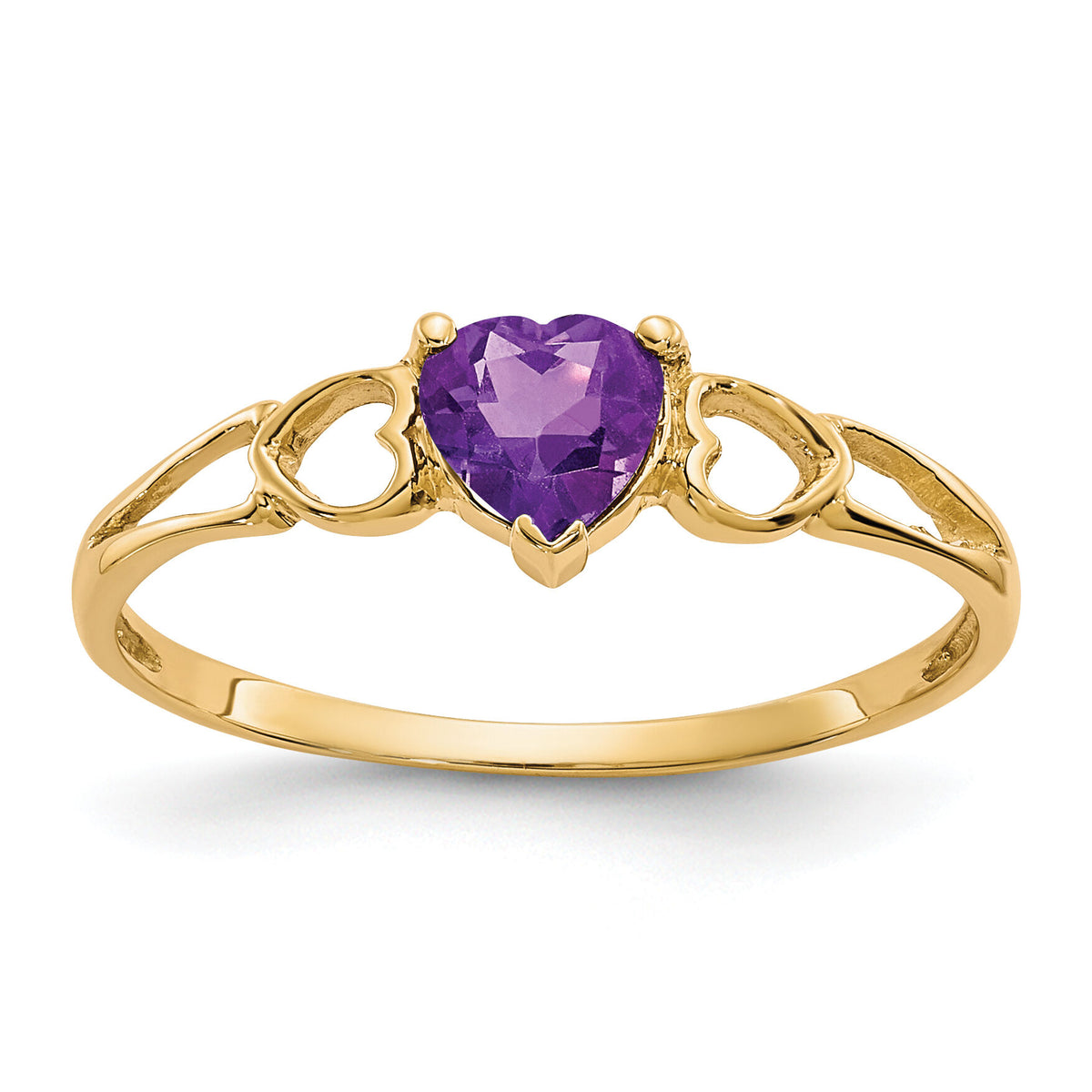 14k Amethyst Birthstone Ring-XBR155