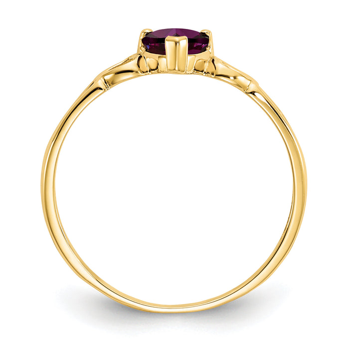 14k Rhodolite Garnet Birthstone Ring-XBR159