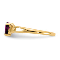 14k Rhodolite Garnet Birthstone Ring-XBR159