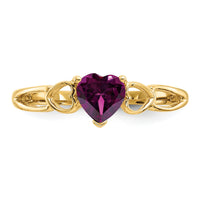 14k Rhodolite Garnet Birthstone Ring-XBR159