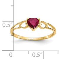 14k Ruby Birthstone Ring-XBR160
