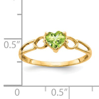 14k Peridot Birthstone Ring-XBR161