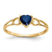 14k Sapphire Birthstone Ring-XBR162