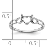 14k White Gold Birthstone Ring Mounting-XBR166M