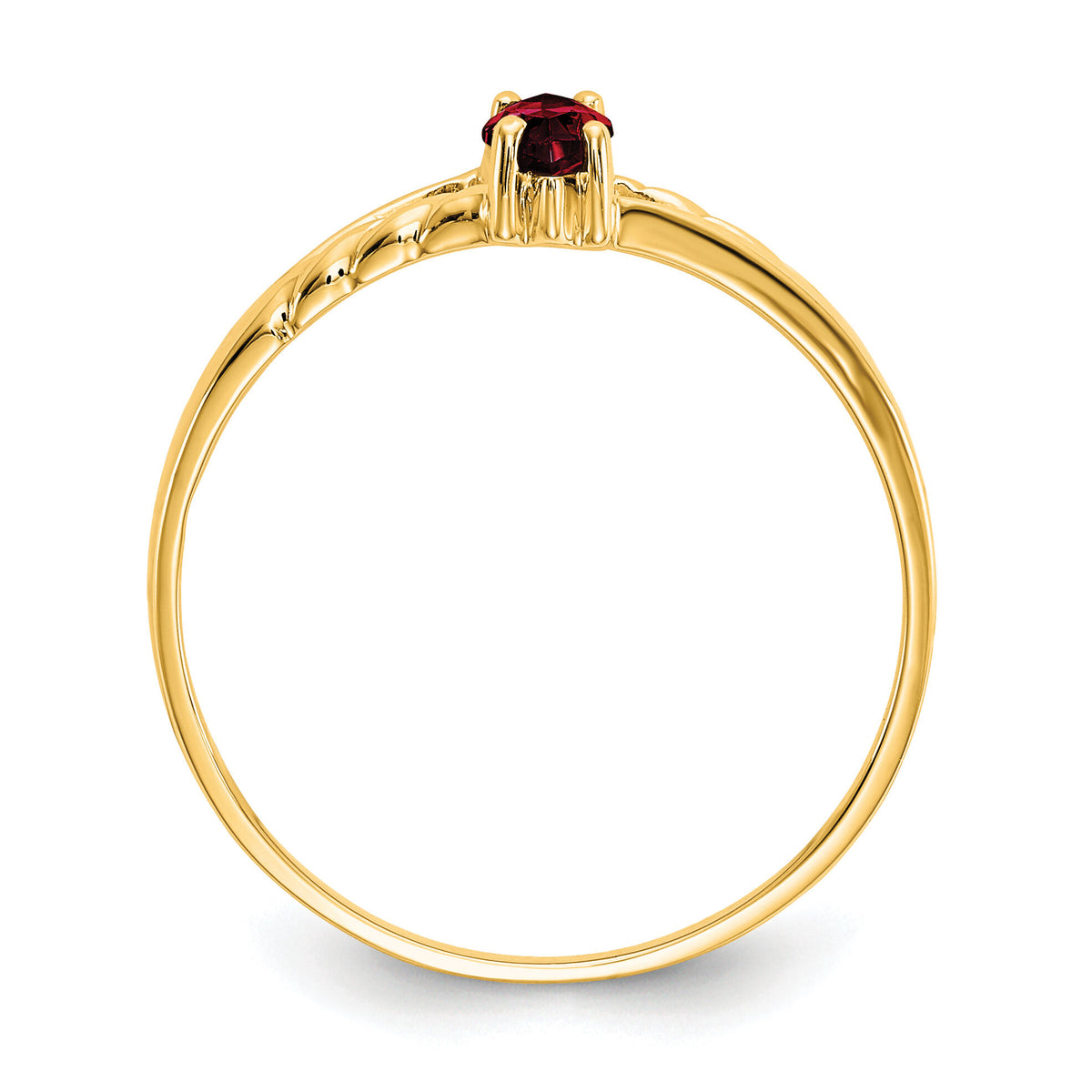 14k Garnet Birthstone Ring-XBR178