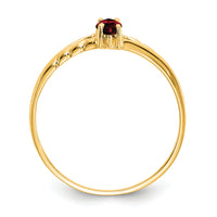 14k Garnet Birthstone Ring-XBR178