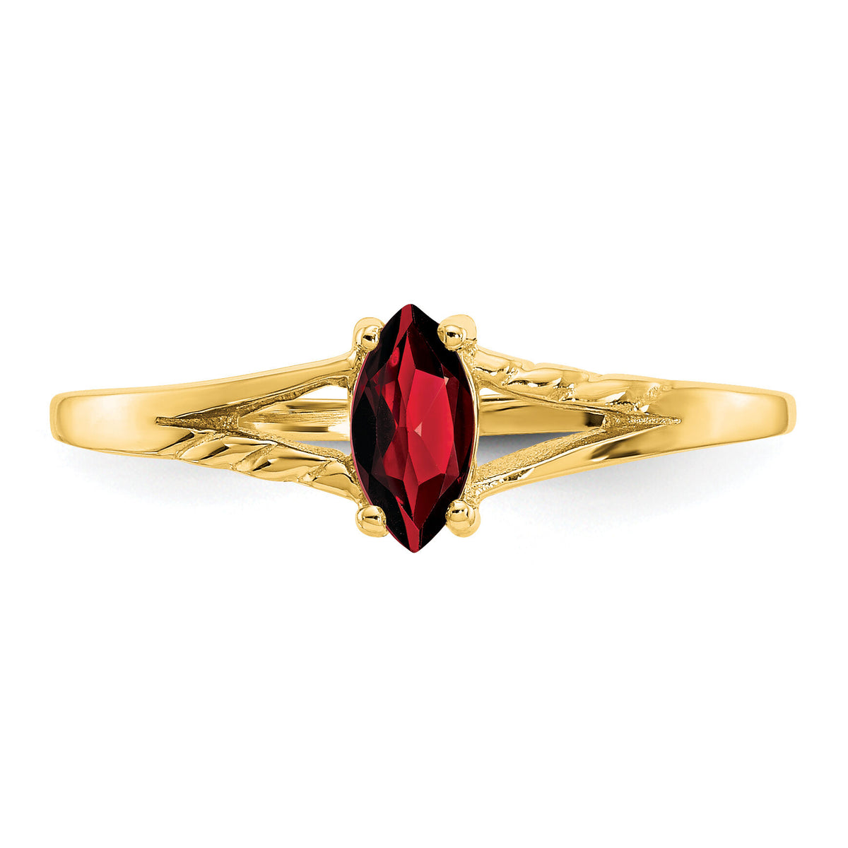 14k Garnet Birthstone Ring-XBR178