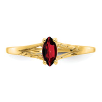 14k Garnet Birthstone Ring-XBR178