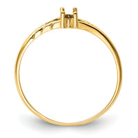 14k Birthstone Ring Mounting-XBR178M