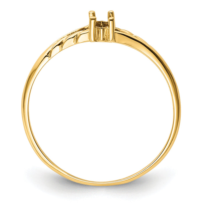 14k Birthstone Ring Mounting-XBR178M