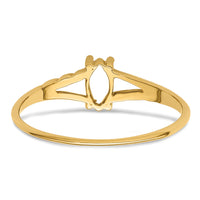 14k Birthstone Ring Mounting-XBR178M