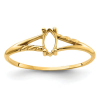 14k Birthstone Ring Mounting-XBR178M