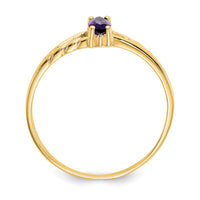 14k Amethyst Birthstone Ring-XBR179